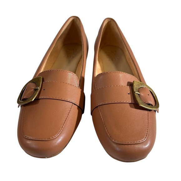Naturalizer Kayden Moc Loafers Women's US 9M Bronze Buckle Accent Slip On Shoes - Picture 3 of 10